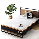 Zinus Cooling Copper Adaptive Materasso Ibrido a Molle Insacchettate, 120 X 190 cm, Altezza 25 cm, Materasso in una Confezione, Traspirante, L'Isolamento del Movimento, Certificato Oeko-Tex