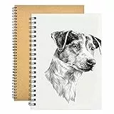 2 pezzi Blocco da Disegno, 150GSM/ 140 Pagine Blocco per Schizzi, Libro da Disegno Semplice Quaderno per Pittura a Spirale in Bianco con Copertina Kraft per Artisti Adulti e Bambini