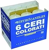 Cereria di Giorgio Risthò Ceri, Cera, Bianco, 6x6x15 cm, 6 unità