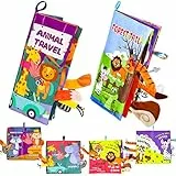 Libro Sensoriale Neonati Libro Neonato Libri Sensoriali Quiet Book,Libro Tattile per Neonati Giochi Neonato 0-3-6-9 Mesi Libro Interattivo Giocattoli Educativi Regalo Nneonato Gioco Neonato(2 Libri)