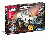 Clementoni- Scienza Build-NASA Rover Marziano, Set di Costruzioni, Laboratorio Meccanica, Gioco scientifico Bambini 8 Anni, Manuale in Italiano, Made in Italy, Multicolore, 19250