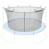 Ultrasport Rete di sicurezza per trampolini giardino, compatibile con modello Jumper Ø 430 cm, accessori trampolini, rete di ricambio, con cerniera, resistente ai raggi UV, altezza rete circa 180 cm