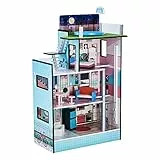 Teamson Kids- Casa delle Bambole di Barcellona, LOL Surprise, Blu, TD-13111D