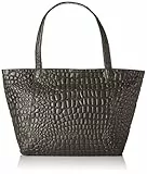 Liebeskind Berlin Soho Croco - Borse a spalla Donna, Grau (Rock Grey), 14x34x56 cm (B x H T)