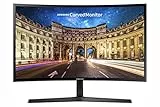 Samsung Monitor S24C366EAU, Curvo (1800R), 24'', 1920x1080 (Full HD), VA, 75 Hz, 4 ms, FreeSync, D-Sub, HDMI, Ingresso Audio, Eye Saver Mode, Flicker Free