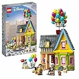LEGO 43217 Disney e Pixar Casa di “Up”, Modellino da Costruire con Palloncini e Figure di Carl, Russell e Dug, Serie 100° Anniversario Disney da Collezione, Idea Regalo Iconica