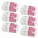 HiPP Baby - Salviettine Delicate per Neonati, Soffici e Extra Morbide, Pelli Normali, 6 Confezioni con 2 Pacchi da 56 Salviettine