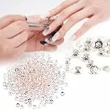 Zerodis 1000pcs 4,5mm Piccoli Cristalli Perline Acrilico Vaso Filler Tavolo Centrepiece a Forma di Diamanti Matrimonio Doccia Decorazioni (Colore Nudo)