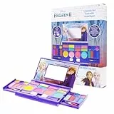 Disney Frozen 2 – Townley Girl Set Cosmetico Compatto con Specchio e 14 Lucidalabbra, 4 Luminanti , 6 pennelli. Set Makeup Colorato Pieghevole e Lavabile per bambine