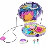 Polly Pocket BorSetta dei Segreti Conchiglia con Tracolla, con Micro Bambole e Accesori, 4+ Anni, GNH11