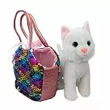 Joy Toy 52268-Peluche Catty, 20 cm, in sacchetto magico con paillette, 13 x 25 x 20 cm, peluche, Multicolore, 52268