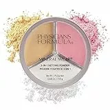 Physicians Formula Mineral Wear 3-in-1 Setting Power, Translucent Mineral Setting Powder for Make-Up to Set, Brighten and Contour, Flawless Finish