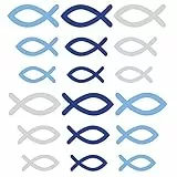 REYOK 180Pz Pesci Decorazioni in Legno a Forma di Pesce per Hobby Lavori Artigianali Fai da Te Decorazione Bomboniere Casa Battesimo Festa Tema Mare DIY Wooden Fish