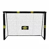 Umbro Porta da calcio in metallo, per tutte le età, facile da montare, colore: Nero/Giallo