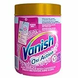 Vanish Oxi Action Multipower Polvere Rosa, Smacchiatore per Capi Colorati, 1 Confezione da 1 kg di Smacchiatore per Bucato, Additivo Lavatrice Multiazione senza Candeggina