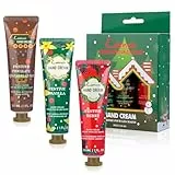 Set di creme per le mani, regalo di Natale, 3 pezzi, mini crema per la cura delle mani, per mani molto secche, per donne e uomini, crema idratante per Natale e compleanno
