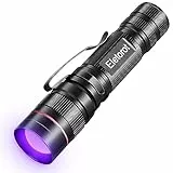 Torcia UV led, Eletorot Lampada 395 NM Ultravioletti Zoomable Blacklight Luce uv per Resina UV Polimerizzante, Rilevatore di Urina di Cane/Gatto,Carte di Controllo e Banconote, Cosmetici