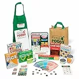 Melissa & Doug Set complementare per gioco di ruolo con cibo al supermercato Fresh Mart (84 pezzi) Grocery Store Companion Collection Chiosco Di Generi Alimentari Supplementare, Multicolore, 15183