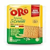 Oro Saiwa 5 Cereali, Biscotti Integrali per il tuo Benessere Quotidiano con Frumento, Riso, Orzo, Avena e Segale, Fonte di Magnesio e Ricco di Fibre, 100% Grano Italiano, 420g