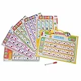 Libro di Suoni per Bambini, Libro per Bambini Giocattolo educativo Playbook Libro di Lettura in Lingua araba e Inglese Apprendimento e-Book Libro di Lettura vocale per età 3+