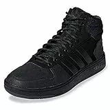 adidas Hoops 2.0 Mid Scarpe da Basket Uomo, Nero (Cblack/Cblack/Carbon Cblack/Cblack/Carbon), 44 EU (9.5 UK)