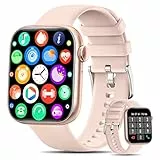 KIQULOV Smartwatch Donna Chiamate Bluetooth, 1.8' Orologio Smartwatch con 120+ modalità Sport, Monitoraggio Frequenza Cardiaca, SpO2, Sonno, Smartwatch Donna per Android iOS