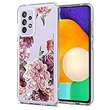 CYRILL by Spigen Custodia Compatibile con Samsung Galaxy A52 4G/5G, Flower Design Flessibile Bumper TPU Morbida Cover Custodia Telefono Per Galaxy A52 4G/5G - Rose Floral