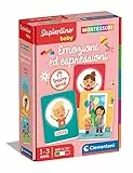 Clementoni- Sapientino Baby Emozioni Ed Espressioni-Gioco Educativo 1 Anno, Flashcards Montessori-Made in Italy, Colore Italiano, 16435