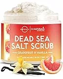 O Naturals Scrub Corpo Esfoliante Pompelmo e Vaniglia Olio Corpo Levigante Scrub Corpo Peli Incarniti - Sale del Mar Morto Scrub Viso Esfoliante e Scrub Piedi