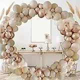 Arco Ghirlanda Palloncini, Albicocca Beige Decorazioni di Compleanno Palloncini per Nascita Bambino Ragazze Donne Baby shower Matrimonio Fidanzamento Nuziale Anniversario.
