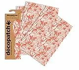 Decopatch C762O - 1 busta da 3 fogli di carta stampata 30x40 cm, farfalle