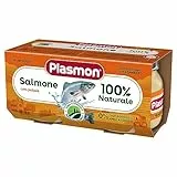 Plasmon Omogeneizzato Pesce Salmone con Patate 80g 24 Vasetti Con Ingredienti selezionati, 100% naturale, senza amidi e sale aggiunti