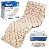 AIESI® Materasso Antidecubito a bolle d'aria con compressore regolabile a ciclo alternato DOCTOR MATTRESS, 130 Celle, Portata 150 Kg, Super-silenzioso, Ganci in acciaio, Garanzia Italia 24 mesi