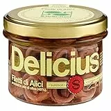 Delicius Filetti di Alici Arrotolati in Olio di Oliva, 230g