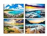 PIY PAINTING Stampe e quadri su tela Bellissimo Paesaggio Marino Immagine Bellezza dell'acqua di Mare Fotografia Murale Tela Wall Art Bel Regalo per Home Decor Regalo di Anniversario 4x 30x40cm