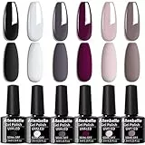 Allenbelle Smalto Semipermante Per Unghie Kit In Gel Uv Led Smalti Semipermanenti Per Unghie Nail Polish UV LED Gel Unghie