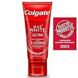 Colgate Dentifricio Sbiancante Max White Ultra Active Foam 50 ml I Denti Più Bianchi in Soli 3 Giorni * I Azione Ossigenata ad Assorbimento Profondo I Clinicamente Testato I Sbiancamento denti