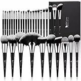 DUcare Pennelli Make Up Professionali 32 pezzi Set di pennelli per trucco Fondotinta Cipria Crème Liquido Professionali Pennelli per volto ombretti e sopracciglio