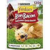 Purina Friskies Bon Bacon Snack Cane all'Aroma di Bacon, 6 Confezioni da 120 g