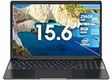 SGIN 15.6' PC Portatile 11 Home System, 8GB RAM 256GB SSD ROM Notebook, Celeron, Up to 2.8Ghz, HD IPS, WiFi Dual Band, 2 x USB 3.0, Bluetooth 4.2