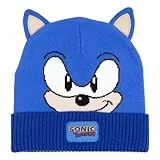 Sonic Cappello A Maglia, Blu, One Size Unisex Kids