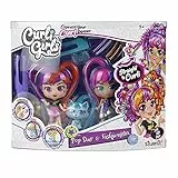 Rocco Giocattoli- Curli Girls Twin Set da Bambole, Multicolore, 82080