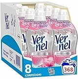 Vernel Fresh Control Ammorbidente Neutralizza Odori, profumazione Freschezza Floreale, Confezione da 8 x 46 lavaggi, totale 368 lavaggi