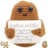 Pipihome Potato Pocket Hug Regalo Mini Peluche Personaggi Divertenti Caccane Positive Bambola, Regali per Fidanzata, Regalo per Fidanzato, Regalo per Donna