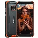 Blackview BV4900 Android 10 4G Cellulare Robusto, 3GB RAM 32GB ROM Espansione da 128 GB, Fotocamera Impermeabile 8 MP + 5 MP, Batteria da 5580 mAh, Doppia SIM GPS NFC IP68 Rugged Smartphone Arancia
