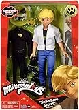 Bandai - Miraculous Ladybug - Bambola - Chat Noir e Adrien - Bambola articolata da 26 cm articolata e 2 outfit - bambola di supereroe - P50356