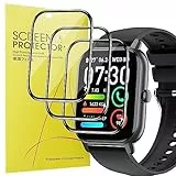 Blueshaweu Proteggi schermo per Nerunsa 1.85' Smartwatch P66D, [3 Pezzi] Pellicola protettiva per Nerunsa/Ddidbi/Dotn/Aptkdoe P66D Smartwatch (nero)
