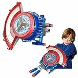 Ghzste Captain America Shield Launcher Toy Gun, Marvel Avengers Capitan America Shield Sling Kids Roleplay, Avengers Gioco di Ruolo, Costume da Supereroe, Giocattolo da Gioco di Ruolo Ragazzo