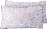 Amazon Basics - Federe in microfibra, 50 x 80 cm, Set di due - Lavanda Paisley
