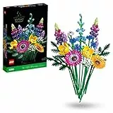 LEGO 10313 Icons Bouquet Fiori Selvatici Finti con Papaveri e Lavanda Artificiali, Idee Regalo Natale per Uomo o Donna, Moglie o Marito, Botanical Collection, Modellismo e Hobby Creativi per Adulti
